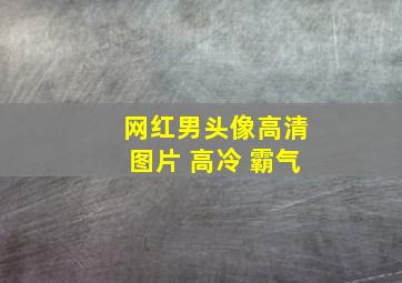 网红男头像高清图片 高冷 霸气